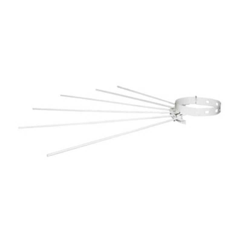STENDIBIANCHERIA A RAGGIERA D 8/14 CM BIANCO- 10,0 pz