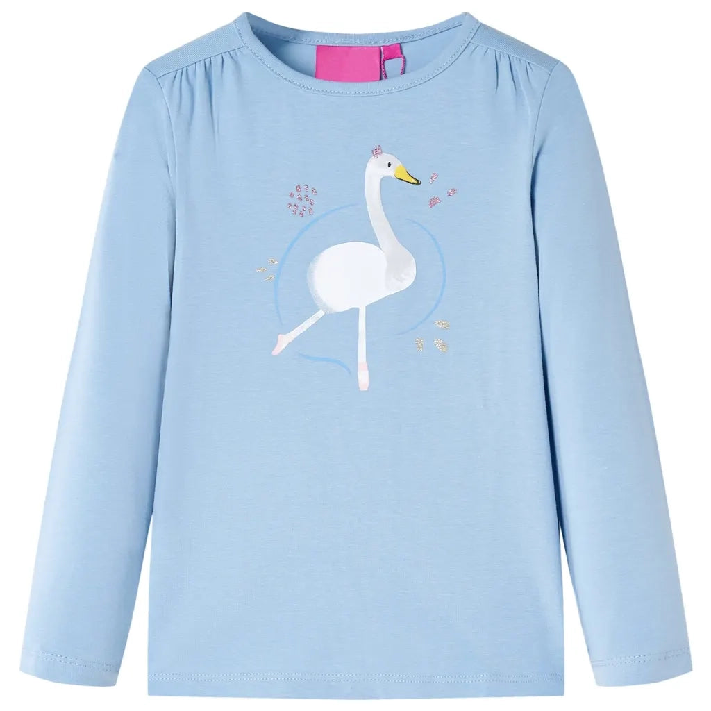 Maglietta per Bambini a Maniche Lunghe Blu Chiaro 104cod mxl 117201