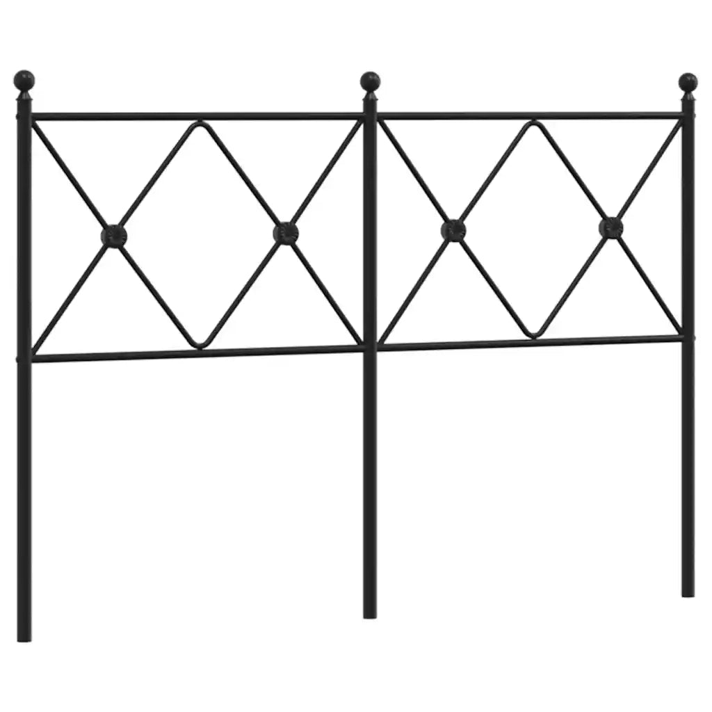 Testiera di Ricambio in Metallo Nero 120 cm 376533
