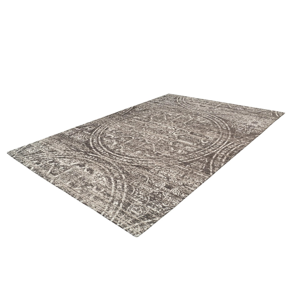 Tappeto di design Davio 400 in grigio fumo