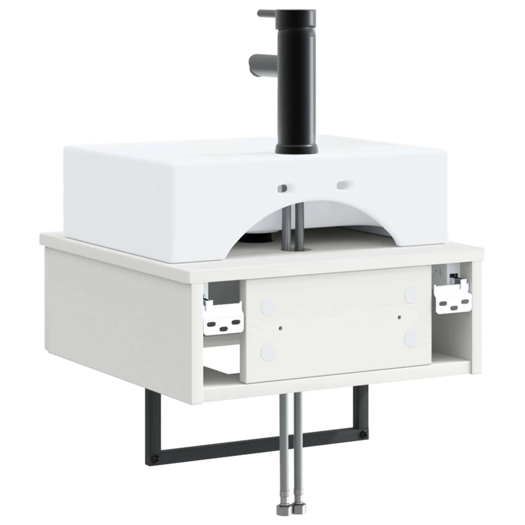 Lavabo da Parete Bianco 40 x 41 x 39 cm Legno ingegnerizzato 890198