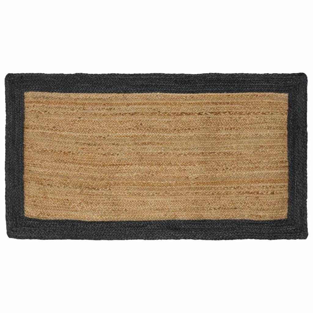 Tappeti per area Naturale e Grigio Scuro 80 x 150 cm Juta 42010684