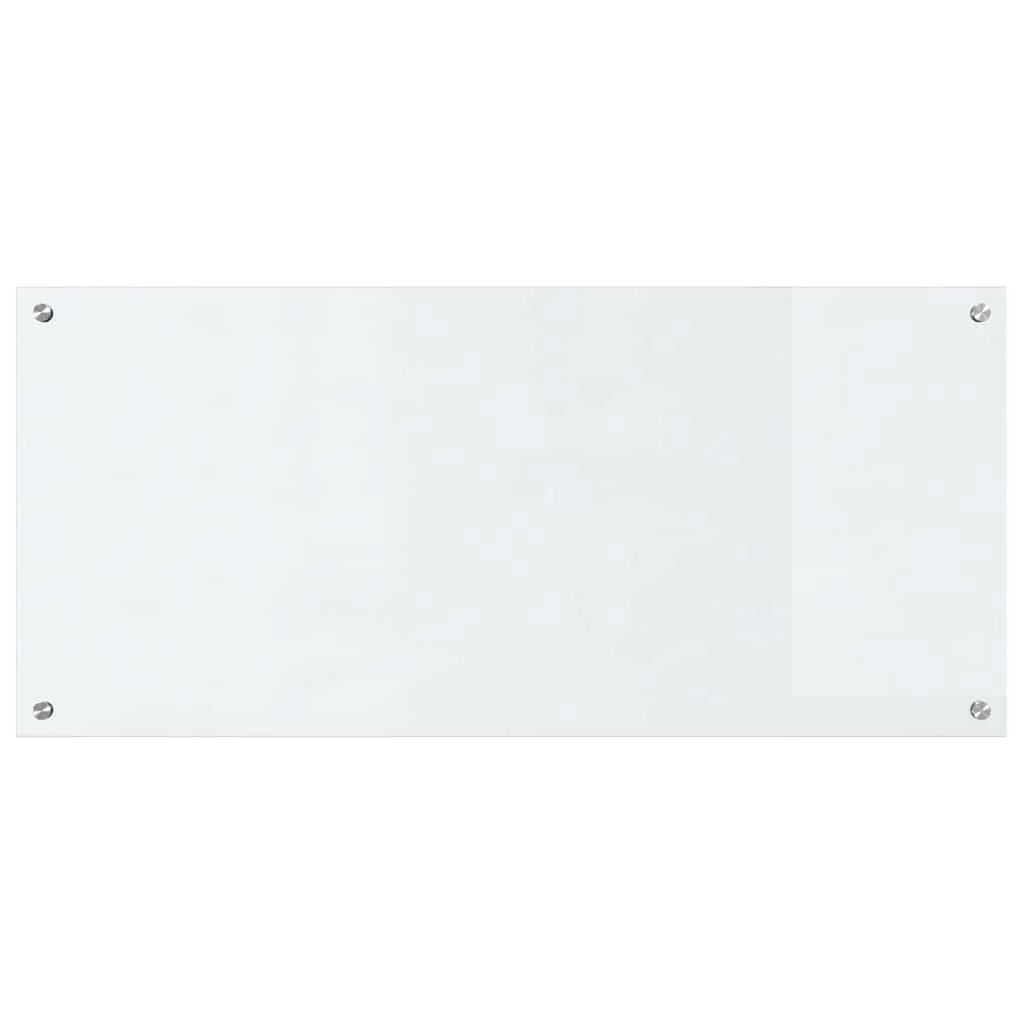 Set di 2 paraschizzi da cucina moderni e pratici 110 x 50 cm design elegante e raffinato in vetro temperato trasparente 02_0056263