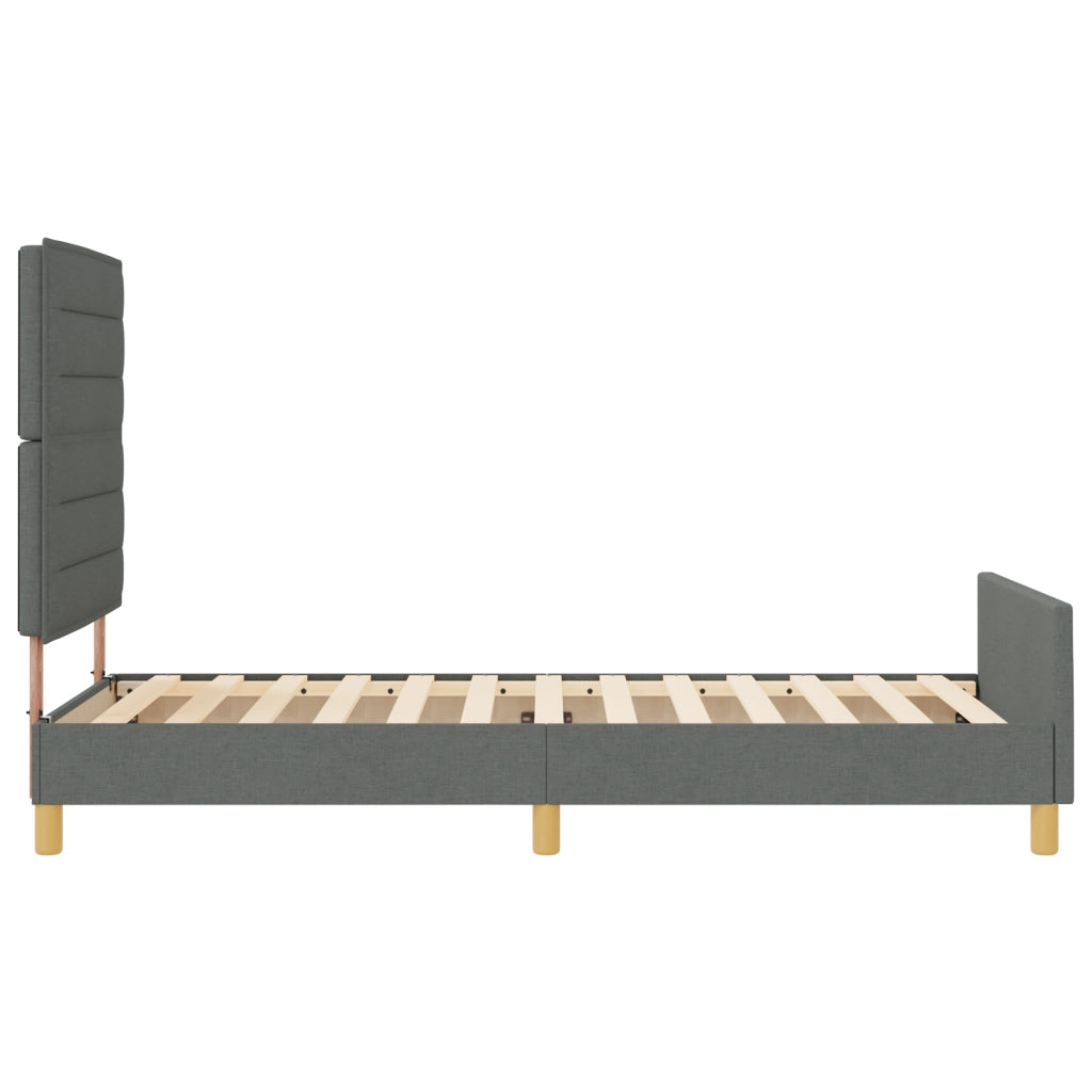 Struttura Letto  Grigio Scuro 80x200 cm Tessuto