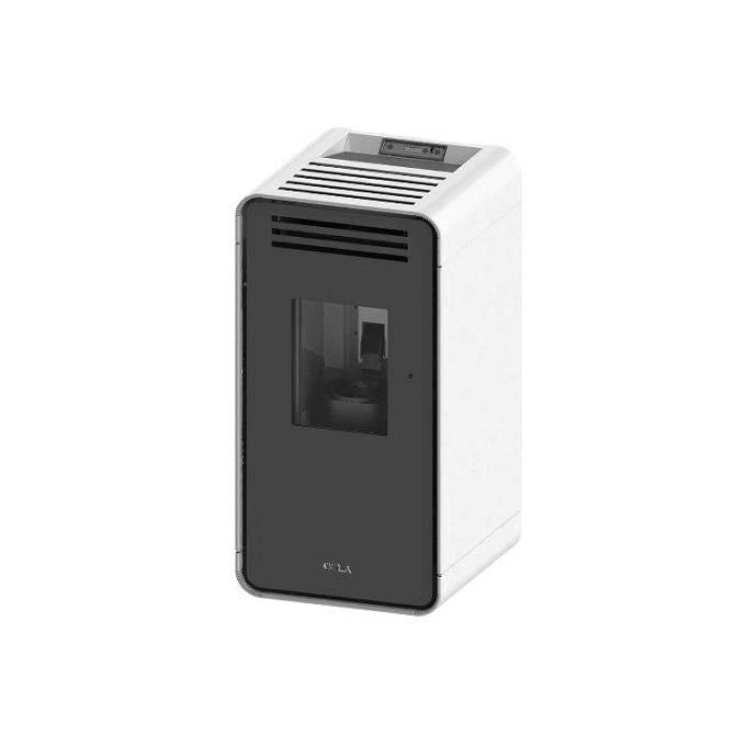 Cola LA11CR0Y Stufa a pellet ventilata con telecomando e pulizia automatica colore Bianco