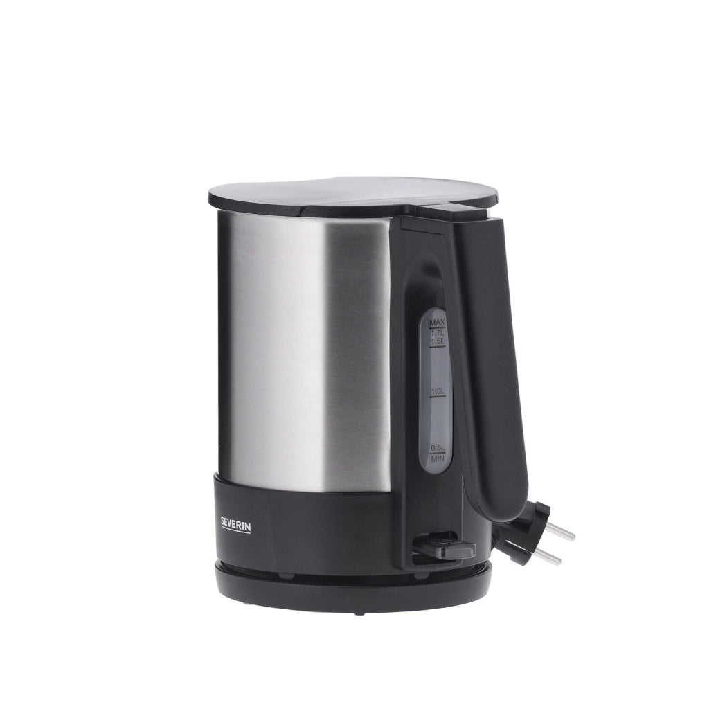 Severin WK 3409 bollitore elettrico 1,7 L 2200 W Nero, Acciaio inossidabile