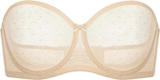 Supporto Seno Senza Cintura per Donne con Design a Zig-Zag e Cavo - Sexy e Transparente - Dimensioni Grandi - Comfortevole e di Ultima Moda