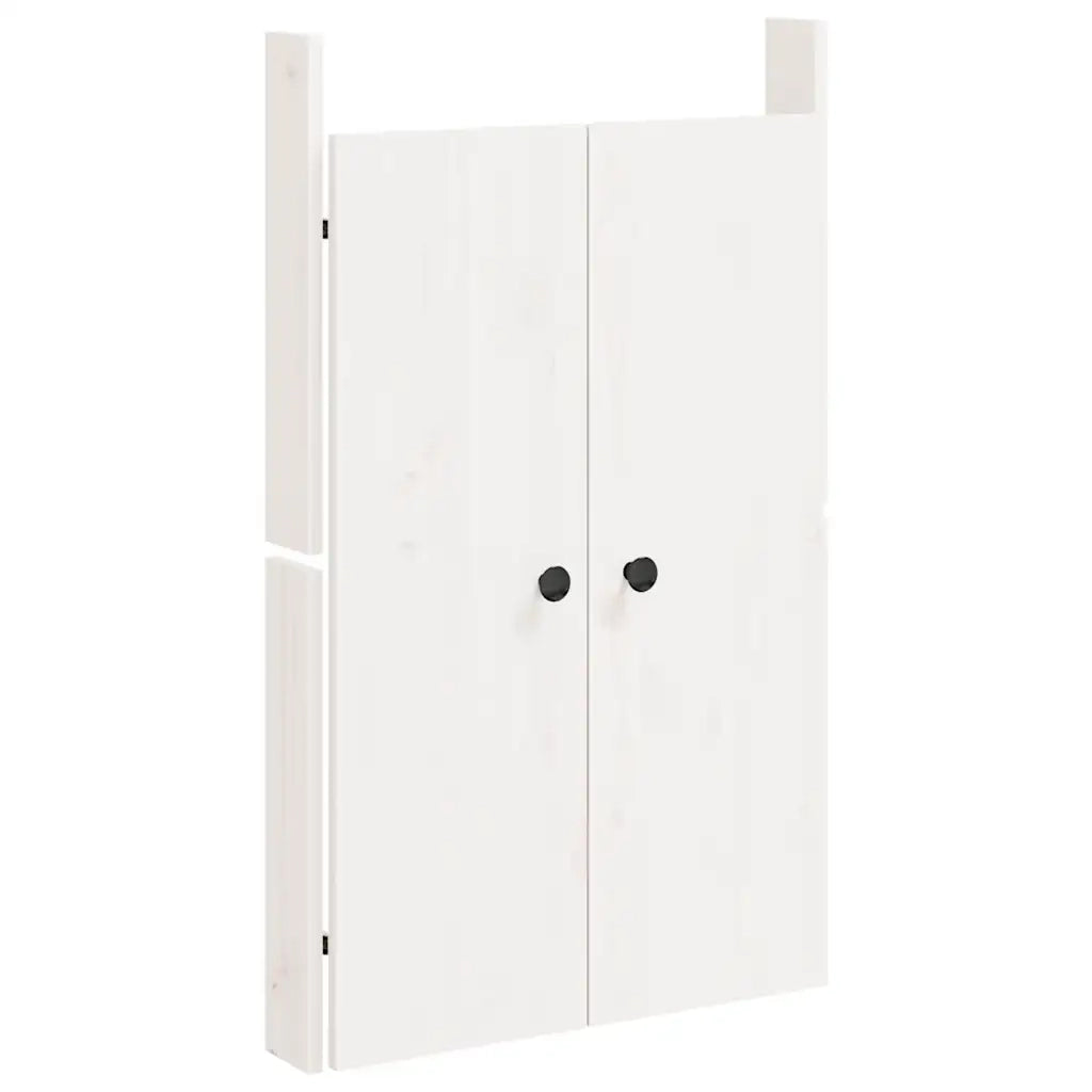 Ante da Cucina da Esterno MEPPEL Bianche 50x9x82 cm Legno Massello di Pino 832359