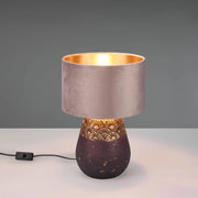 LÚZETE - LAMPADA DA TAVOLO IN CERAMICA MARRONE SHIRA