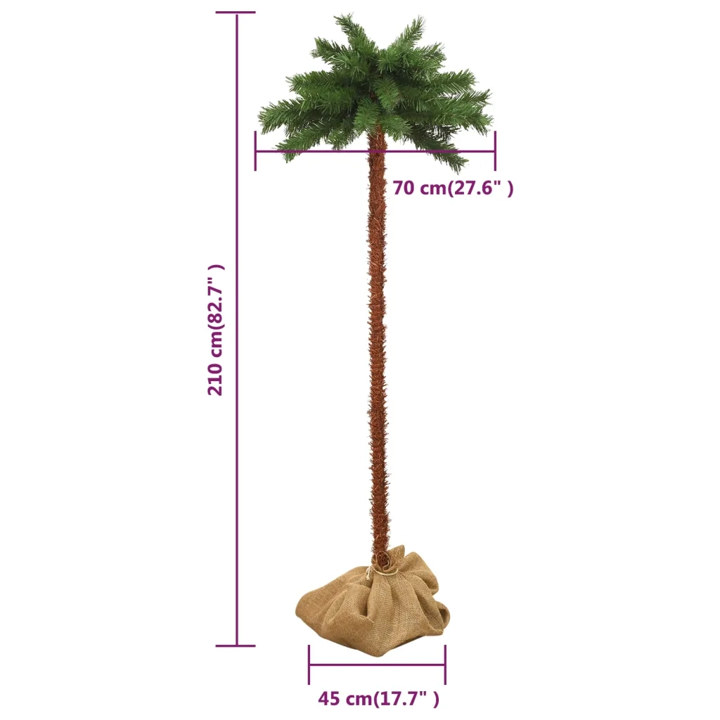 Palma Artificiale con LED 210 cm