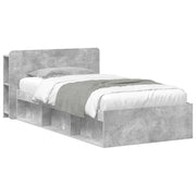 Telaio del letto con storage Grigio Cemento 80 x 200 cm