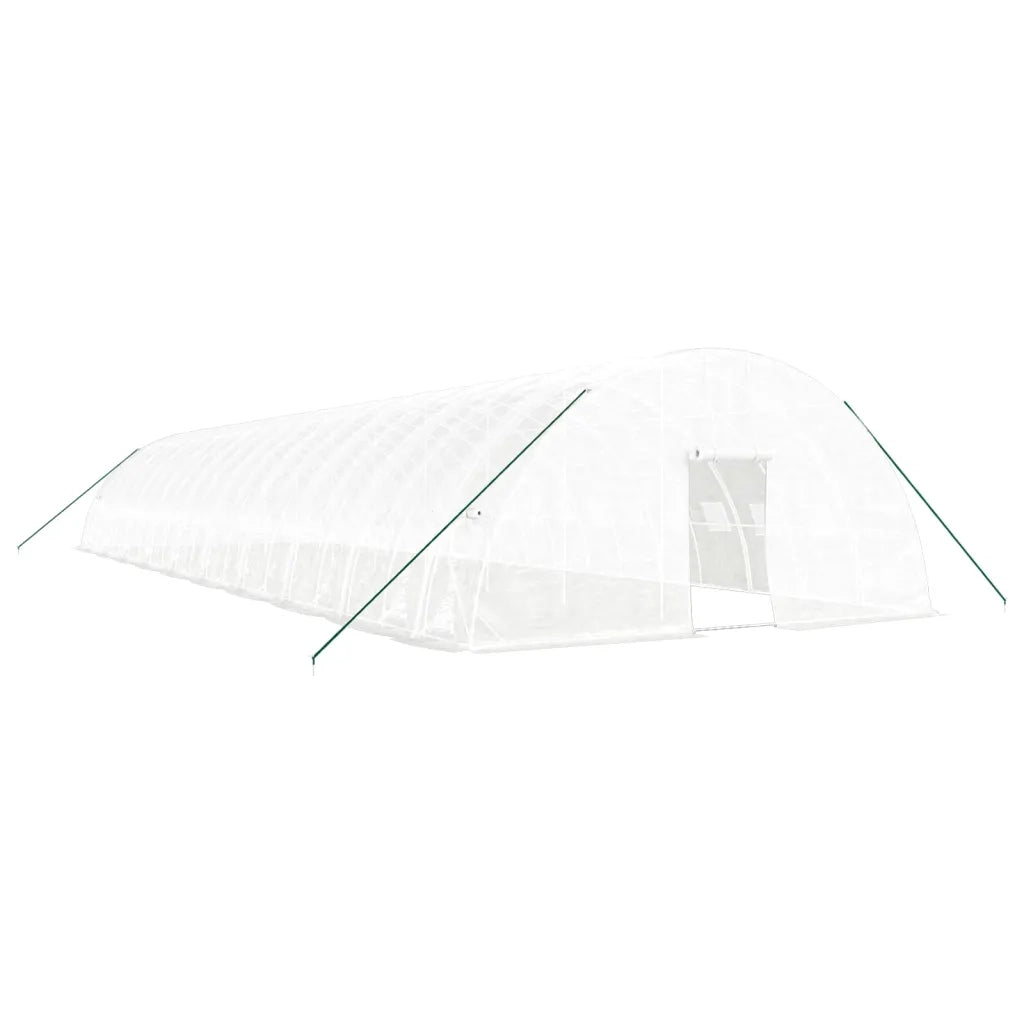 Serra con Telaio in Acciaio Bianco 120 mÂ² 20x6x2,85 m