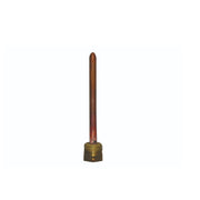 Pozzetto per sonda 1/2 gas conico 10 cm per un bulbo centralina elettrica termocamini raccordo termometro a capillare