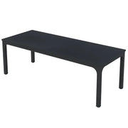 Tavolo da pranzo per 6-8 persone - per sala da pranzo - in MDF e metallo - 200×70×75 cm - nero