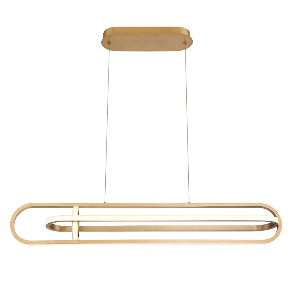 Lampada sospesa LED moderna oro 107 cm Demark Quintiesse