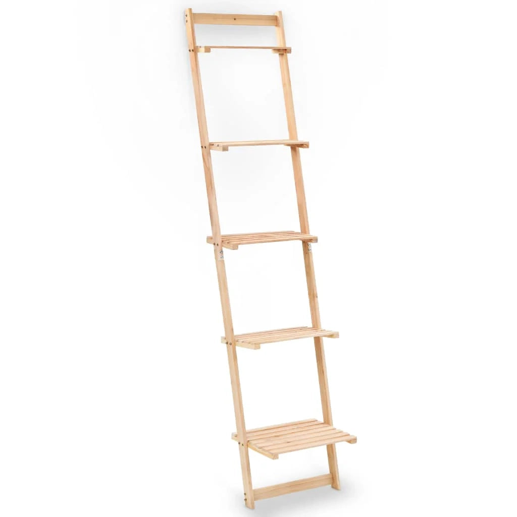 Scaffale a scala compatto da parete in legno di cedro 176 cm 2702057/2