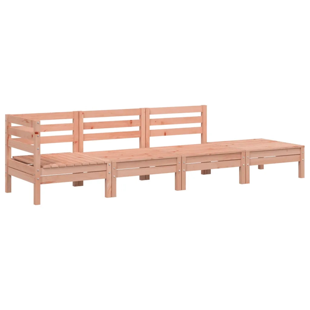 Divano da Giardino a 4 Posti-Sofa da Giardino-Divano da esterno in Legno Massello di Douglas
