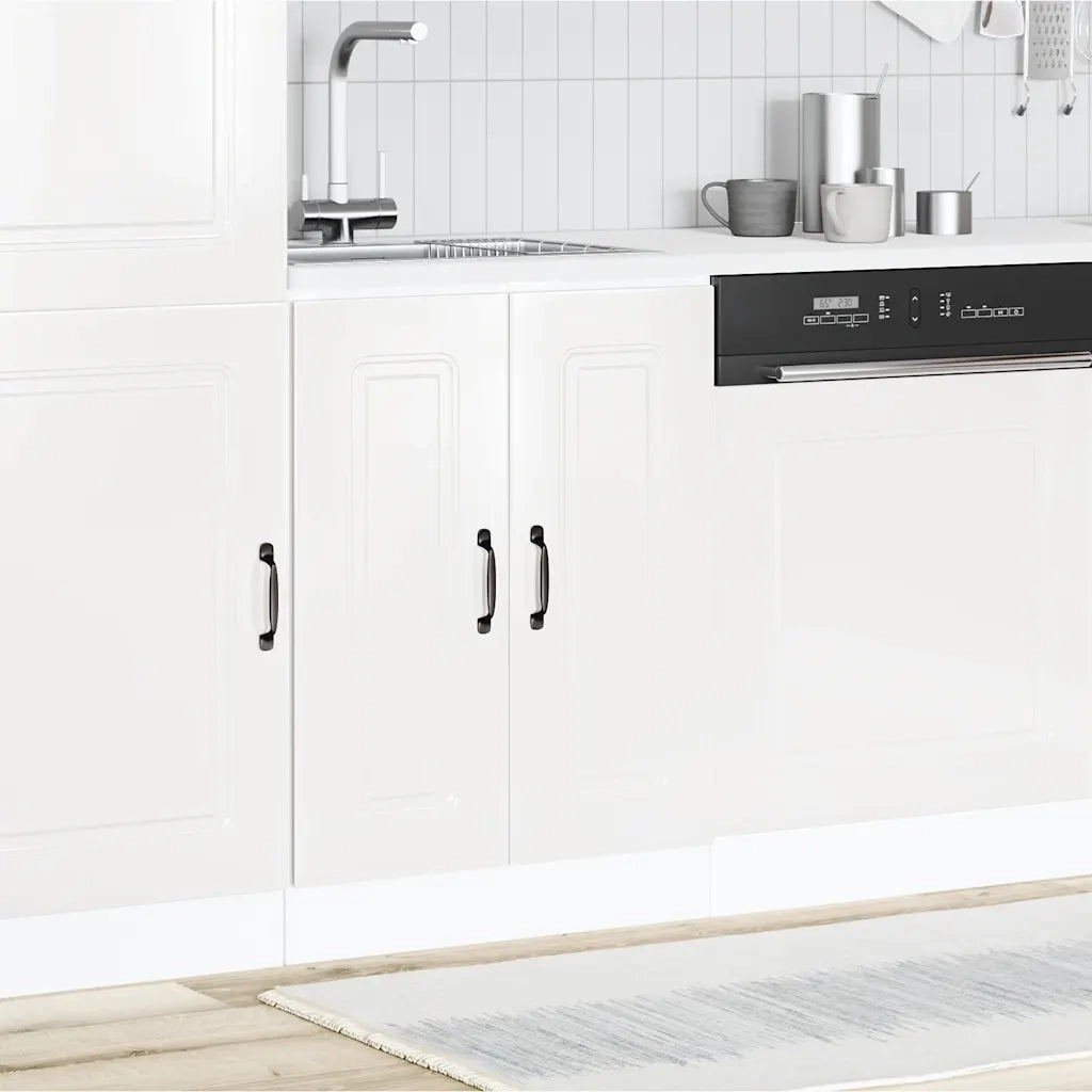 Mobile base lavello-Armadietto da bagno Kalmar Bianco Lucido 60x46x81,5 cm