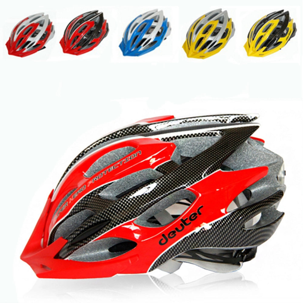 Trade Shop - Casco Per Bici Elmetto Protettivo Con Fascia Regolabile Bicicletta Ciclismo Mtb -