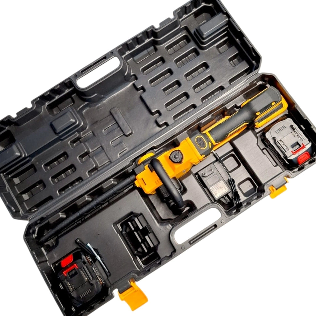 Motosega a Batteria Telescopica 12” 21V con 2 Batterie Brushless Lubrificazione Automatica Taglio 30 cm