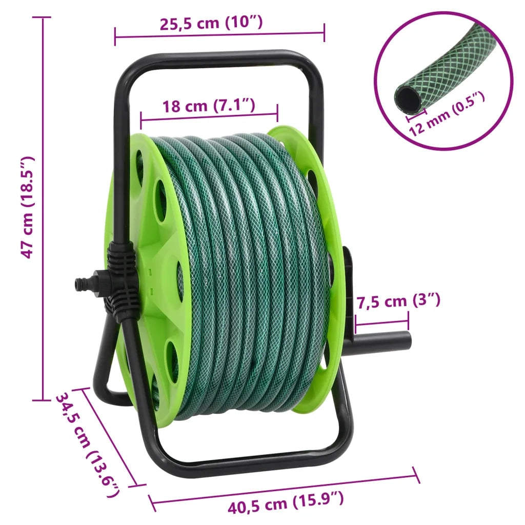 Avvolgitubo Verde Autoportante con Tubo 20 m PVC CFW4972884