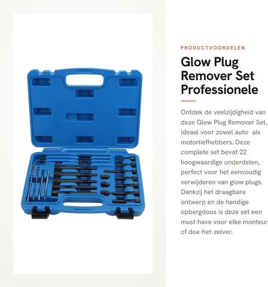 Kit di rimozione connettori ad adesivo - Completo con scatola di trasporto - Per terminali M8/M10 - Inclusa punta speciale per rimozione adesivo - Rimozione connettori ad adesivo con borsetta portatile