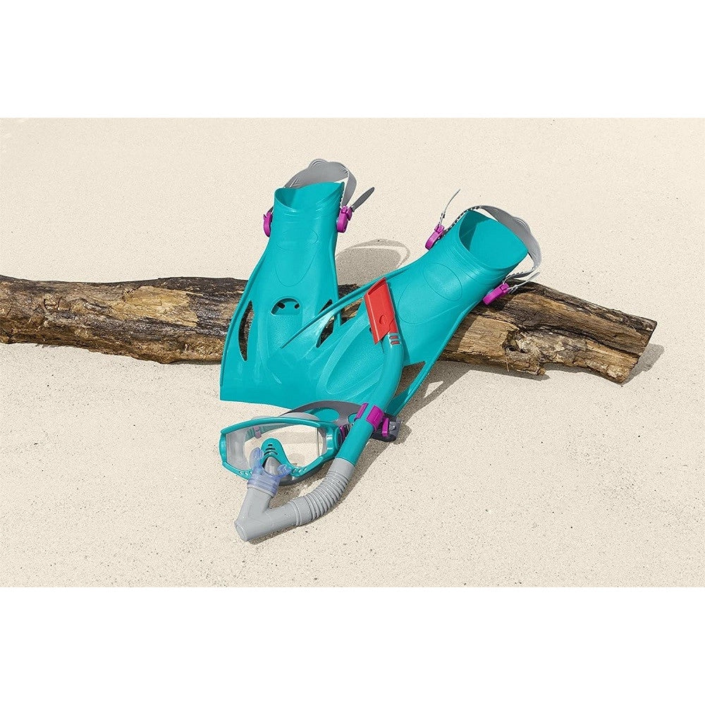 Trade Shop - Set Da Snorkeling Meridian Maschera Boccaglio Pinne 14+ Anni 2 Colori Ass 25020 -