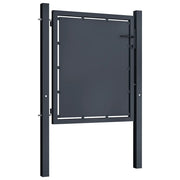 Cancello da Giardino in Acciaio 100x100 cm Antracite 144518