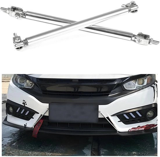 Supporti per Bumper - 2 Pezzi - Regolabili - Acciaio Inox/Leghe di Alluminio - 15cm - Multifunzionali - Supporto per Bumper