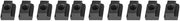 Kit di protezione per tubi in acciaio carbonio 10 pezzi - M8/M10/M12 - Nero ossidato - Resistente allo shock - Design razionale