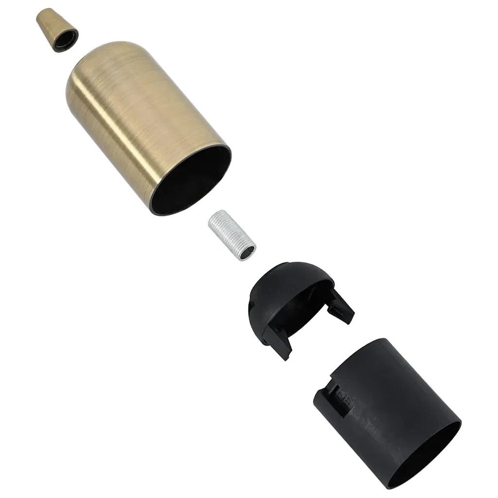 vidaXL Portalampade 2 pz Bronzo E27