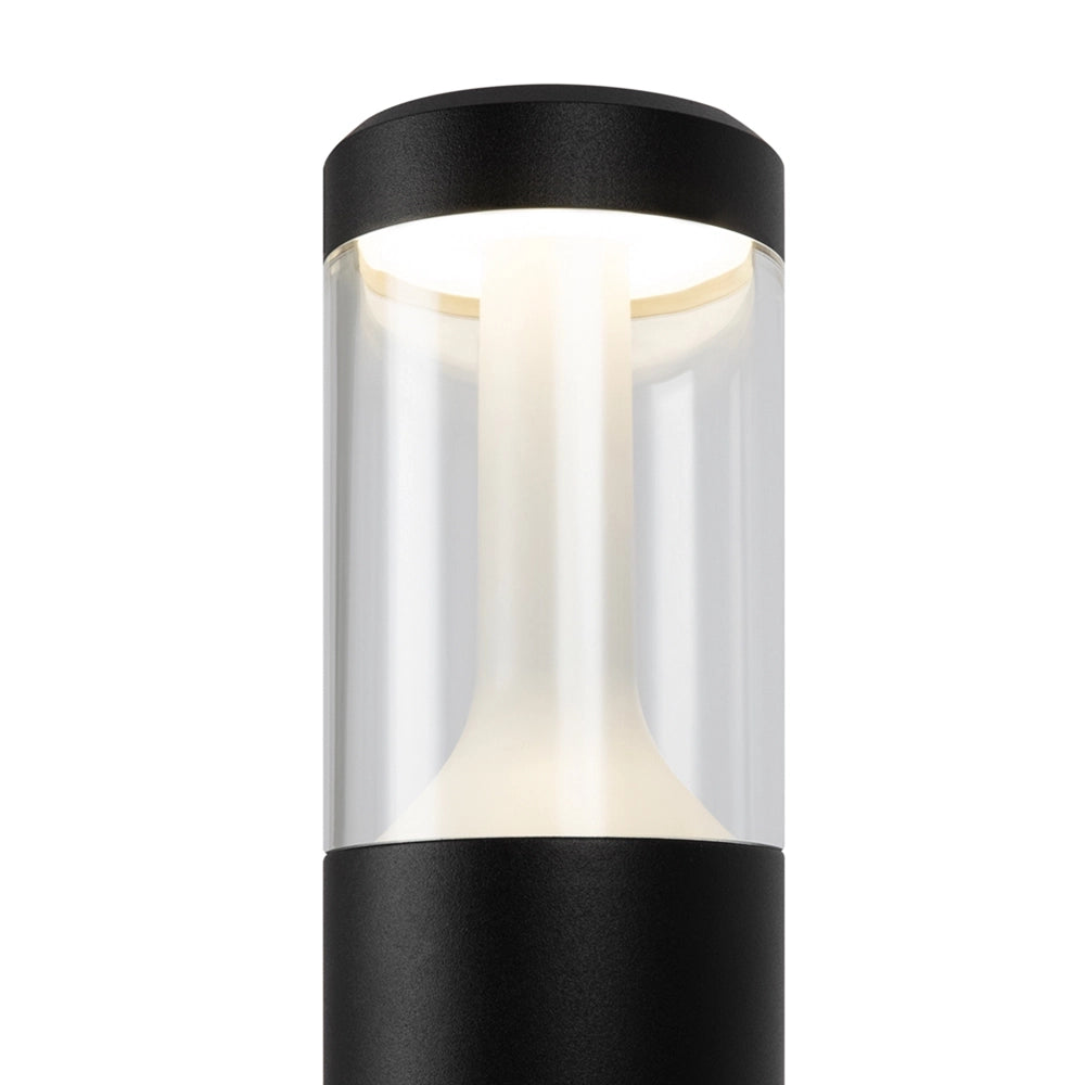Lampione Per Esterno Moderno Alluminio Nero Luce 8W Ip54