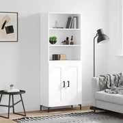 Credenza Bianca 69,5x34x180 cm in Legno Multistrato 3189957