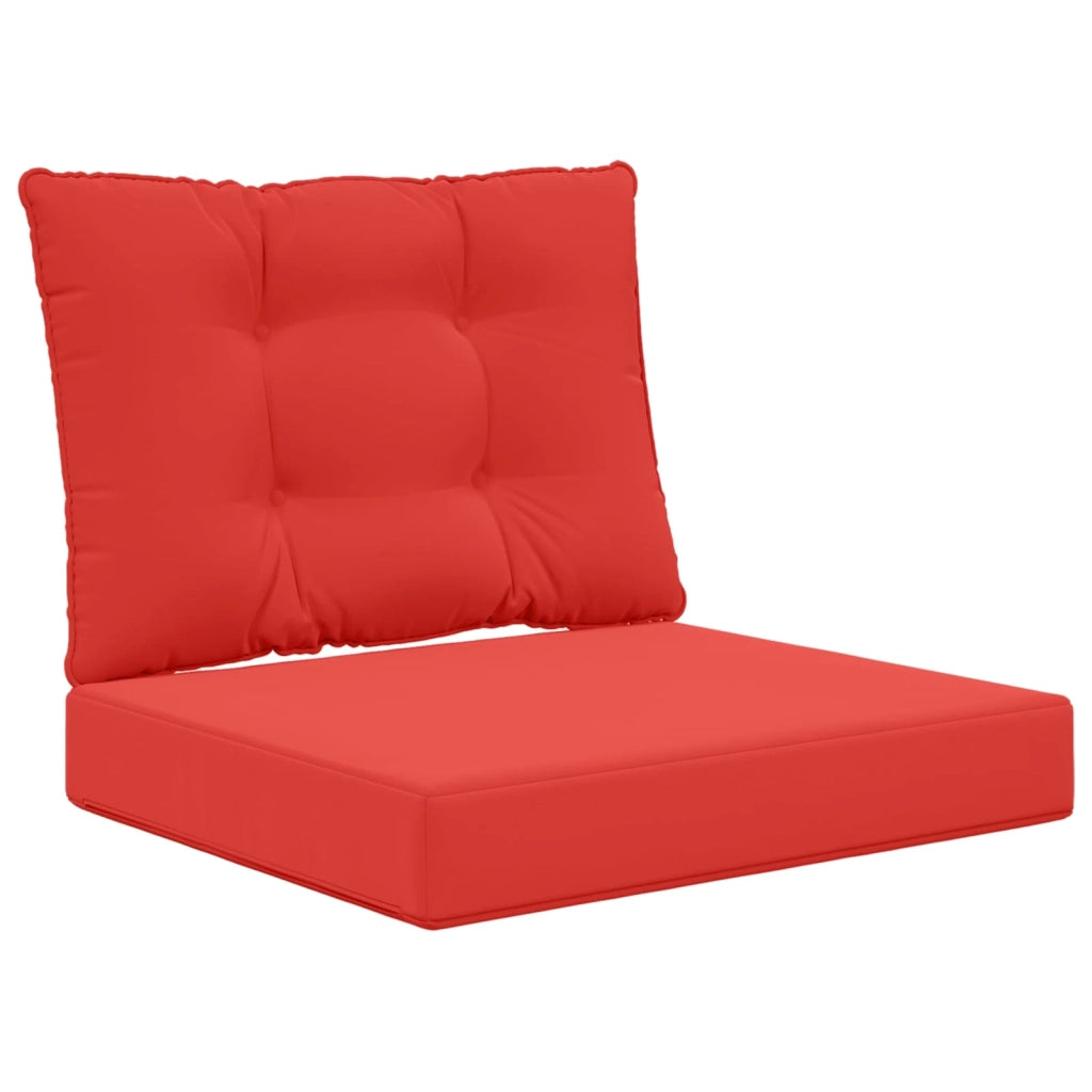 Cuscino per divano da esterno 2 pcs Rosso Poliestere