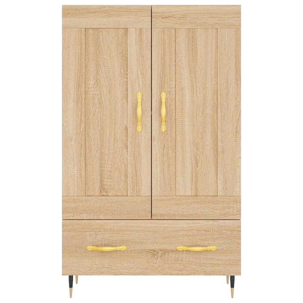 Buffet credenza cassettiera armadio mobile contenitore organizer cucina soggiorno salotto rovere Sonoma alto 69,5 x 31 x 115 cm legno ingegnerizzato marrone 02_0034094