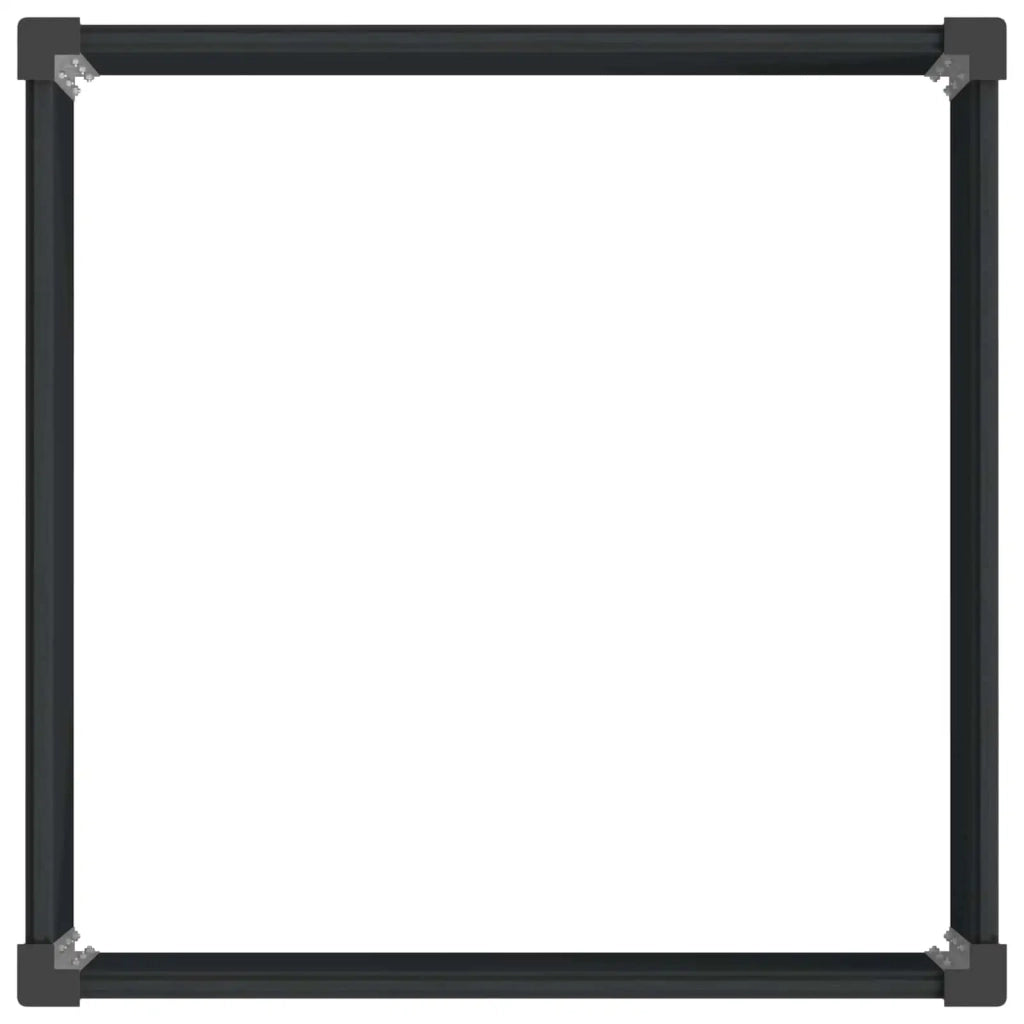 Letto rialzato da giardino Nero 100 x 100 x 91 cm 42038979