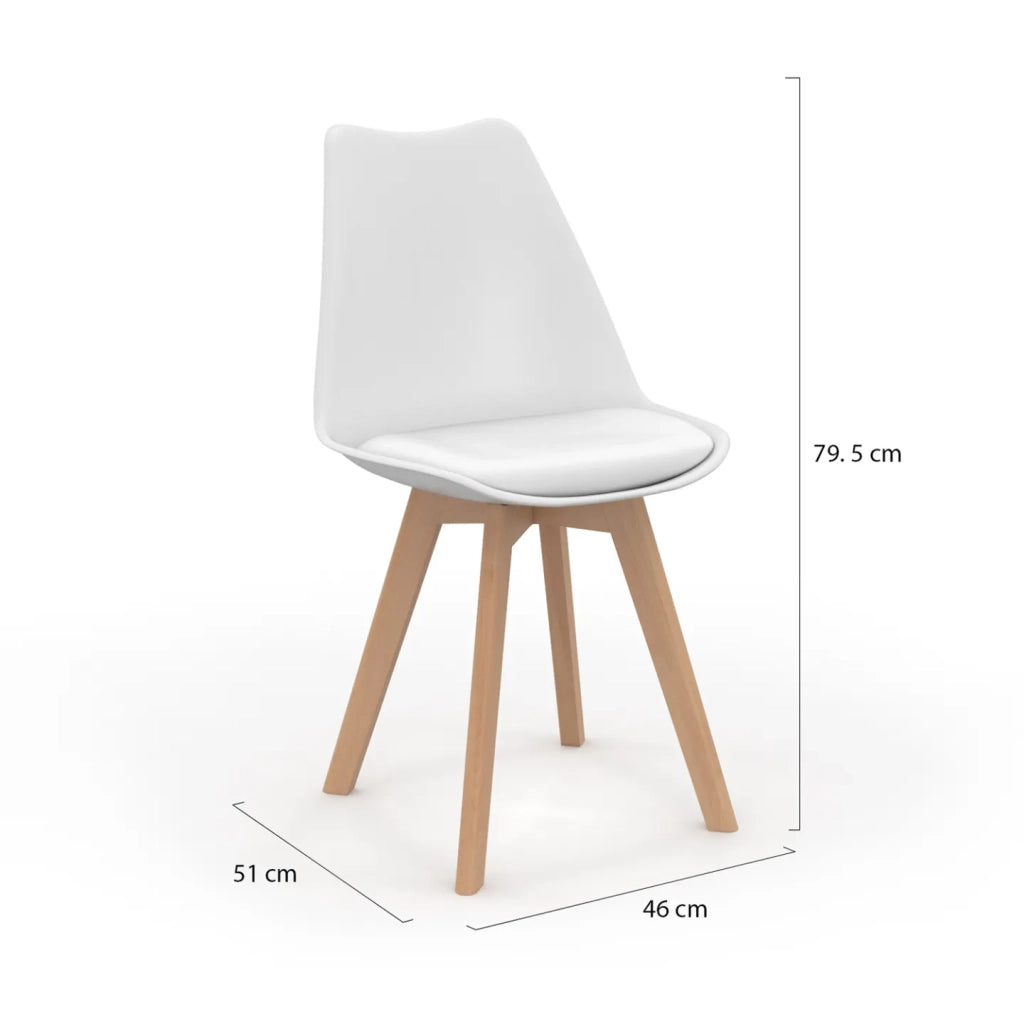 IDMarket - Set di 6 sedie SARA in mix cromatico grigio chiaro, bianco, 2 grigio scuro, 2 nero