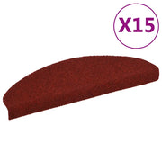 Tappetini Autoadesivi per Scale 15 pz 65x21x4 cm Rosso cod mxl 65781