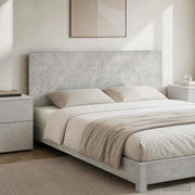 Testiera da Muro HAARLEM Grigio Cemento Legno ingegnerizzato 896948