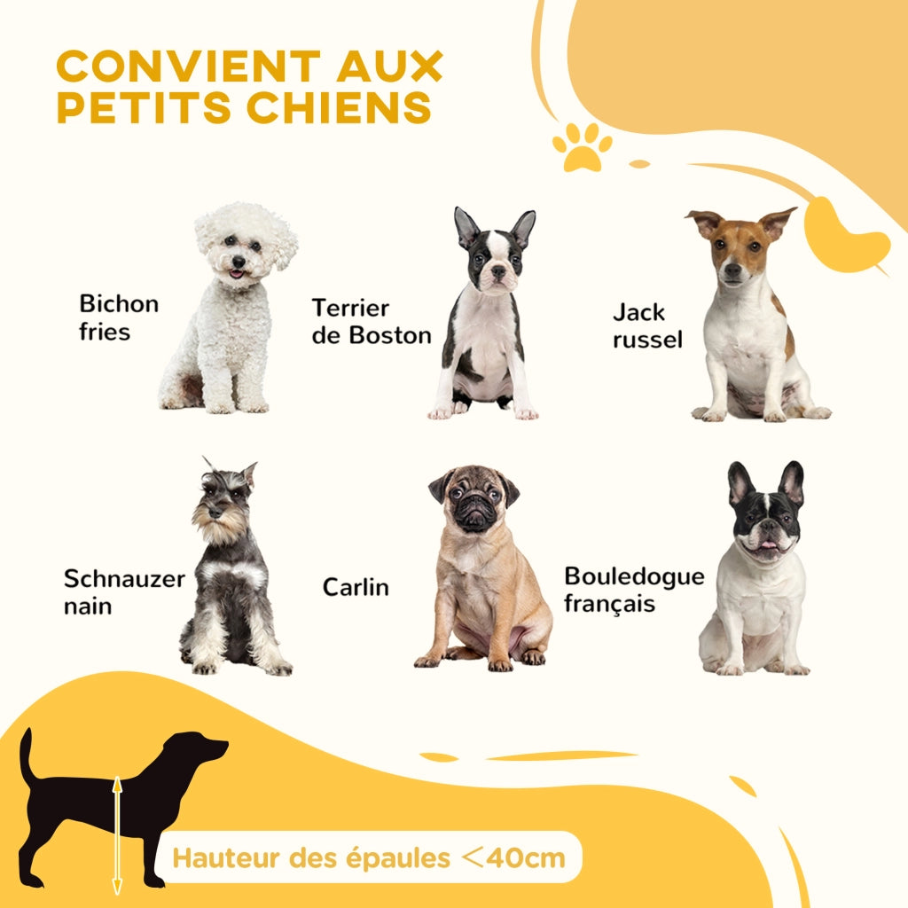 Barriera di sicurezza per cani a 3 ante retraibile 71-190 cm ¨C zephmum ¨C legno bianco