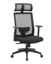 Sedia da ufficio sedia da ufficio in tela seduta ergonomica girevole a 360° supporto lombare regolabile poggiatesta braccioli schienale reclinabile fino a 120° nero 12_0001412