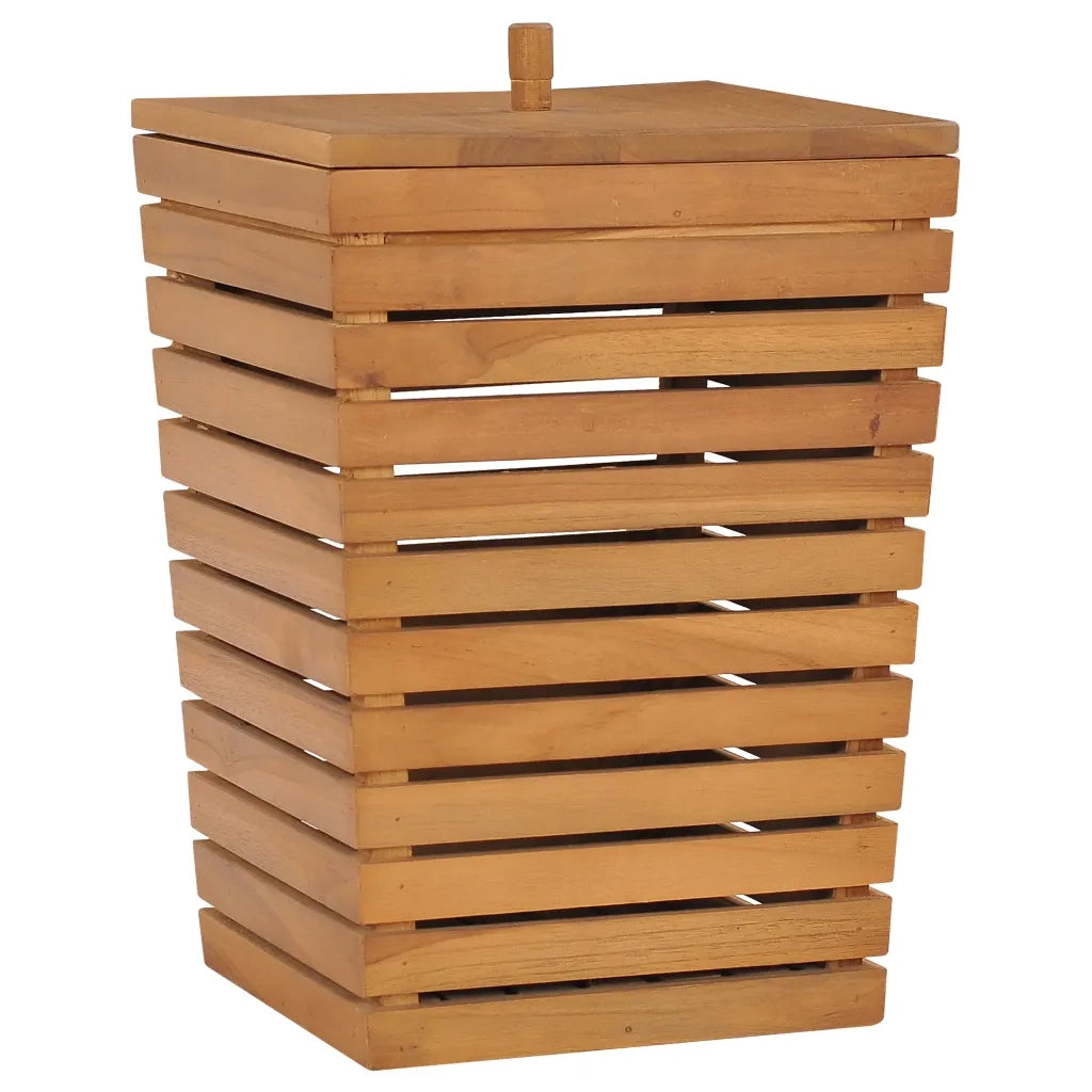 Cesto Portabiancheria 30x30x45 cm in Massello di Teak cod mxl 49650