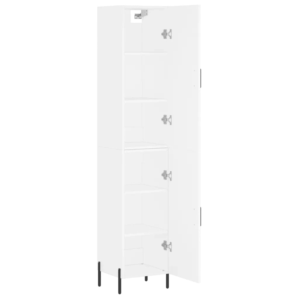 Credenza Bianca 34,5x34x180 cm in Legno Multistrato 3198793