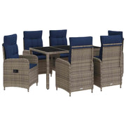 Set da pranzo per esterni 7 pcs polyrattan 3422325