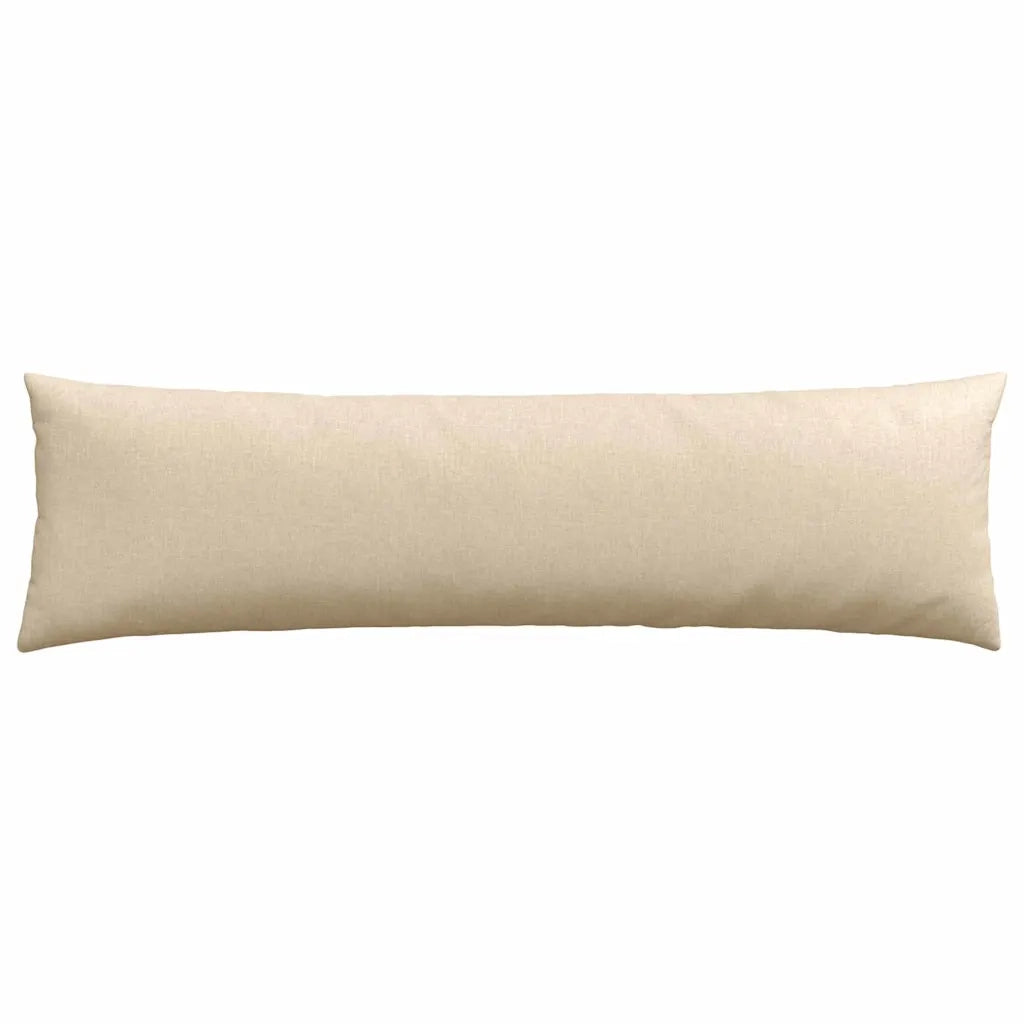 Cuscini da Divano 2 pcs Crema 145 x 40 cm Tessuto