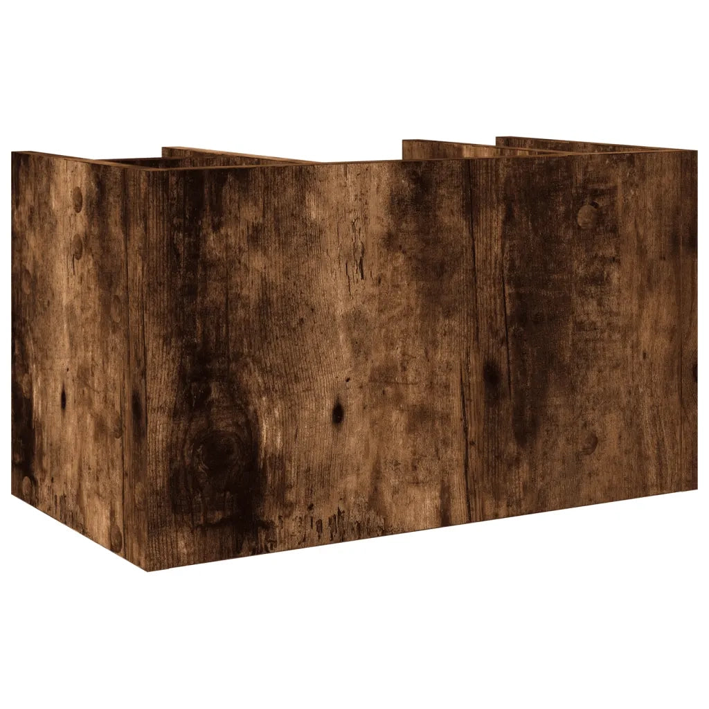 Organizer Scrivania Rovere Fumo 44,5x24x25cm Legno Multistrato CFW5885682