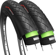 Paio di pneumatici 700x35c pieghevoli 37-622 con protezione da fori di 1 mm per bicicletta da corsa, mountain bike, bicicletta da strada ibrida, bicicletta elettrica con pneumatici 700x35c, set da 2.