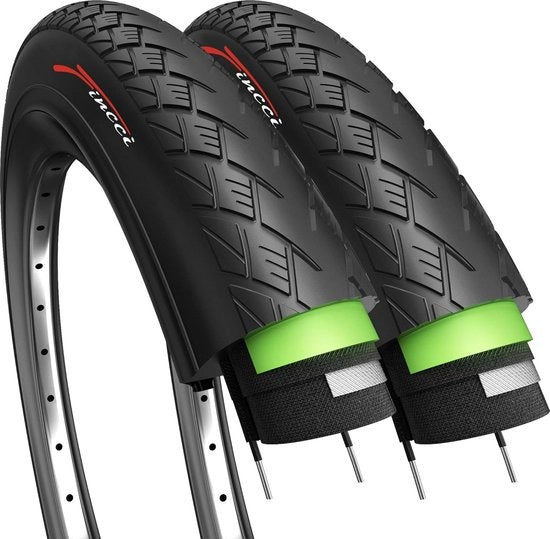 Paio di pneumatici 700x35c pieghevoli 37-622 con protezione da fori di 1 mm per bicicletta da corsa, mountain bike, bicicletta da strada ibrida, bicicletta elettrica con pneumatici 700x35c, set da 2.