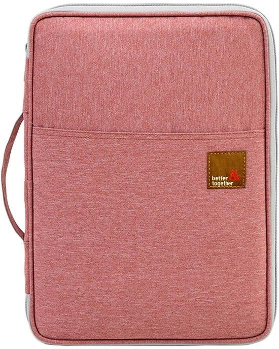 Documenti A4 Portafoglio Organizzatore di Carte Tasca Portatile Impermeabile Borsa di Ogni Giorno Arancione Rosso