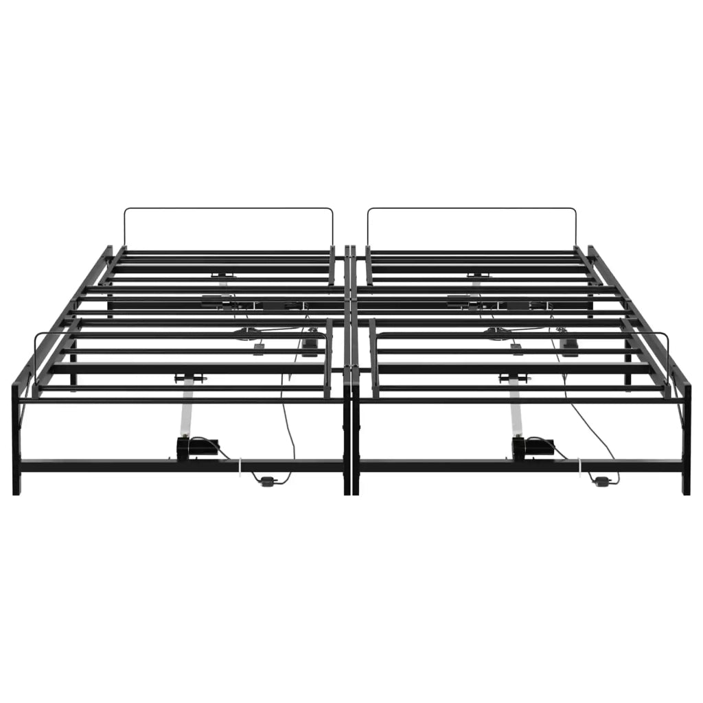 Telaio Letto Elettrico Regolabile Nero 200 x 200 cm Acciaio 3438627